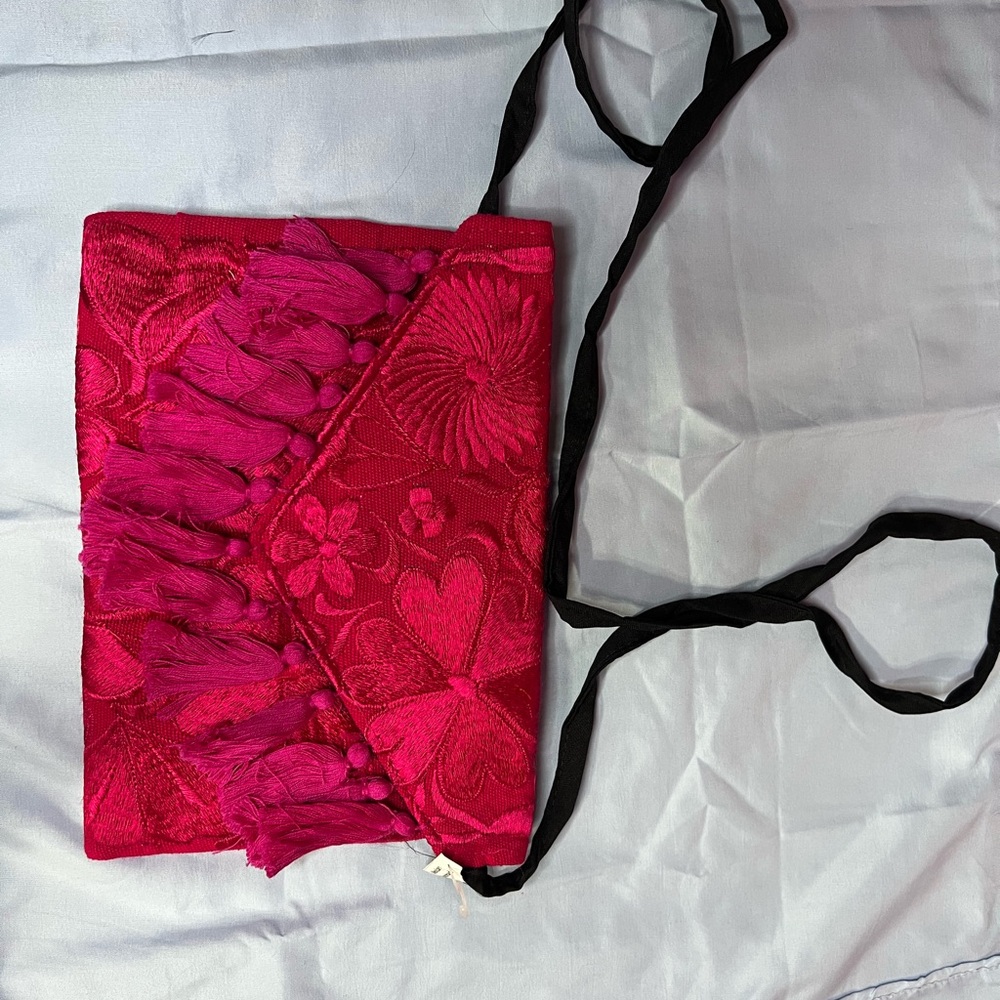 Elegant Pink Floral Women's Bag